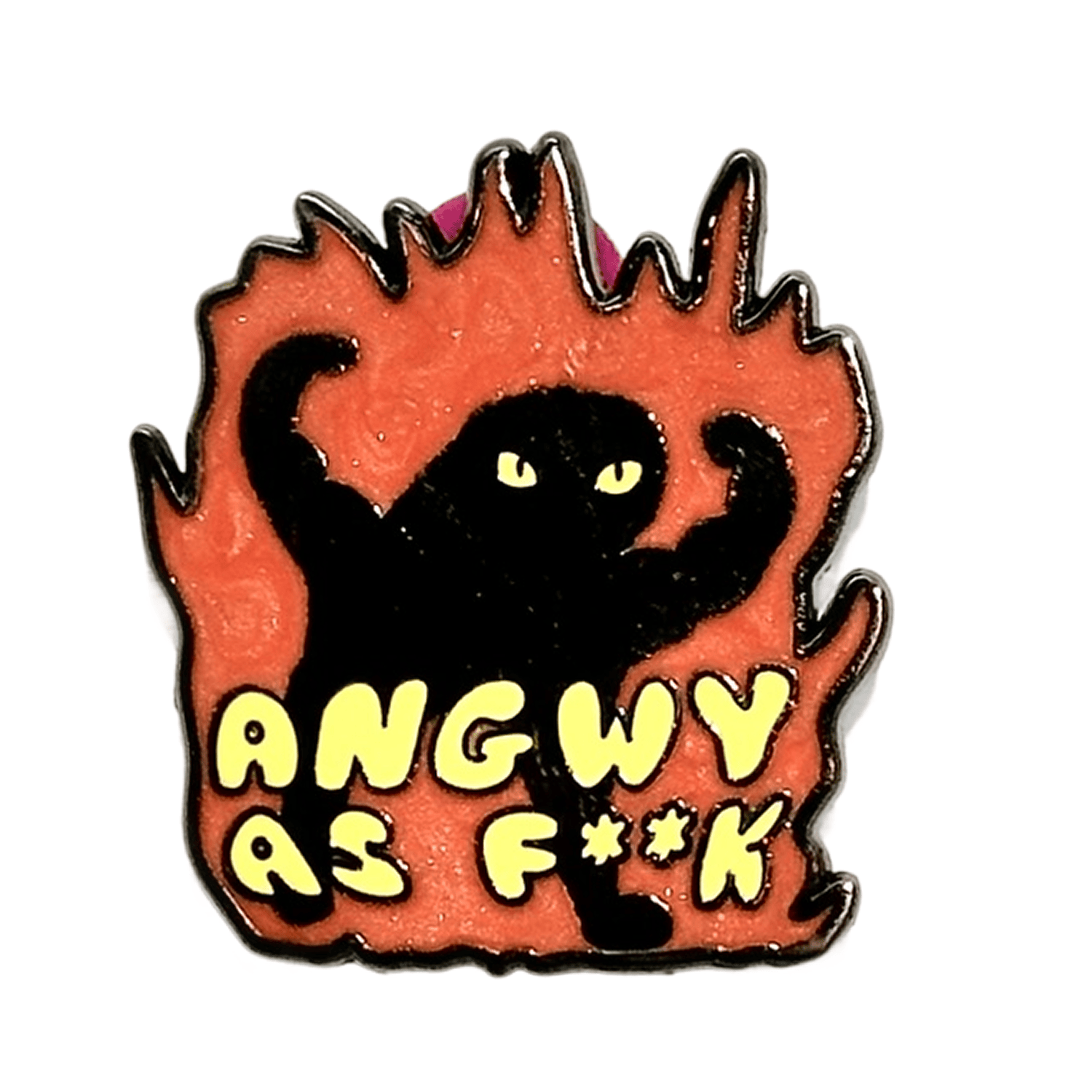 Angry As F**k enamel pin by Pinbuds