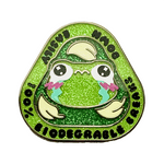 Biodegradable Frog enamel pin by Pinbuds