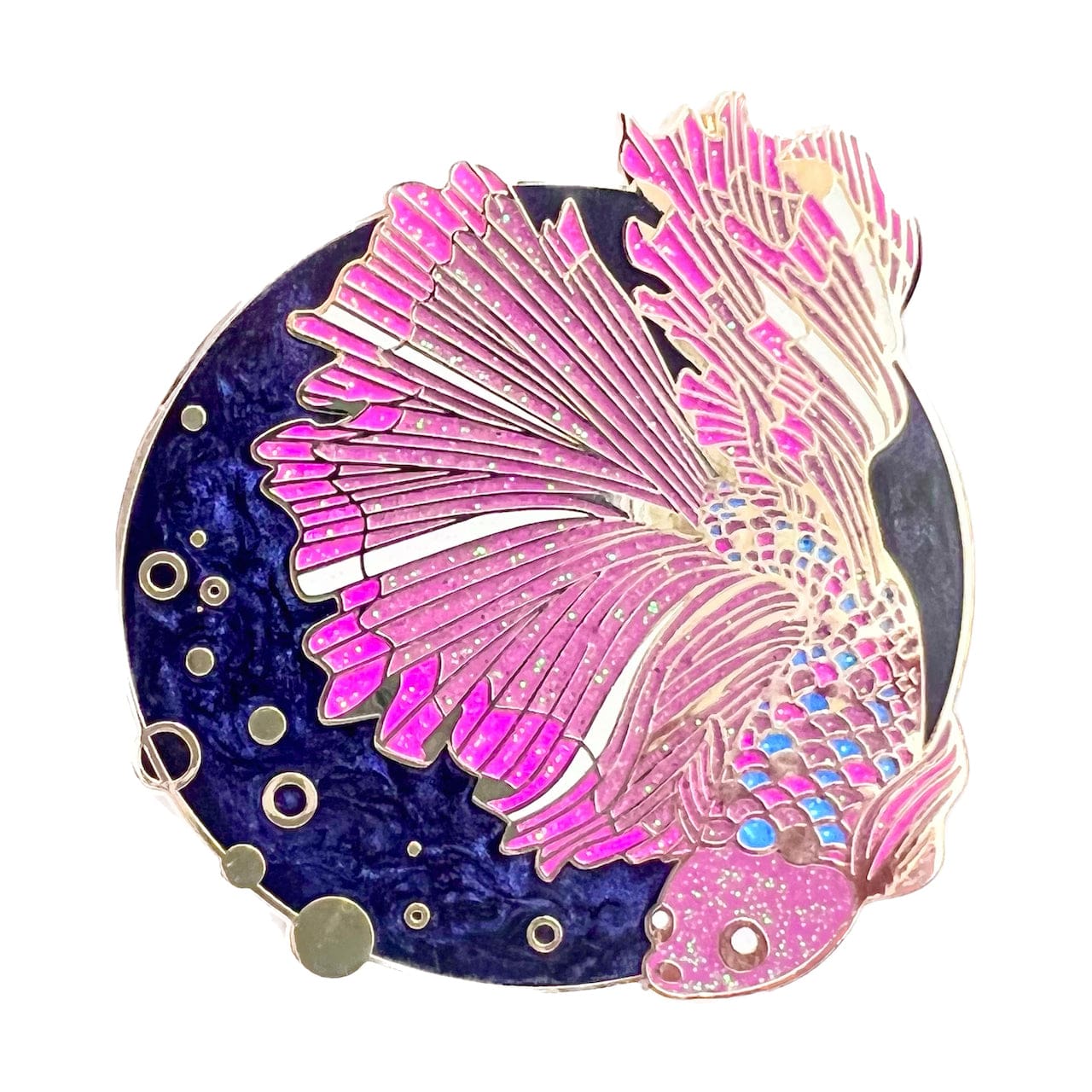 pinbuds Enamel pin Bisexual Scales Fish Pin