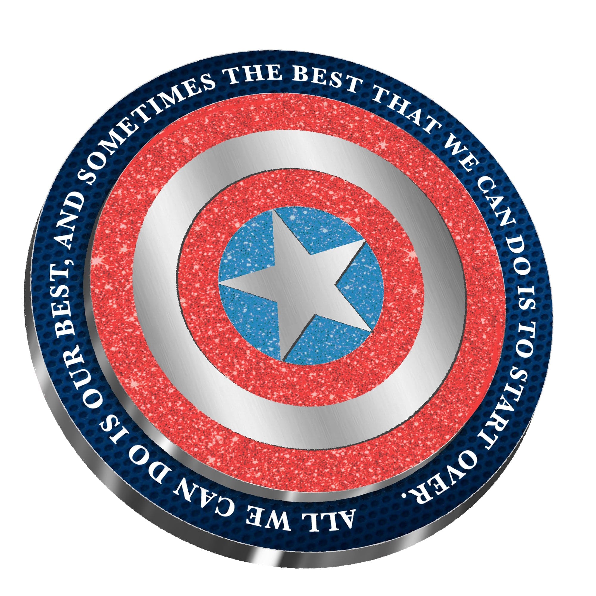 pinbuds Enamel pin Captain Hero Spinning Pin