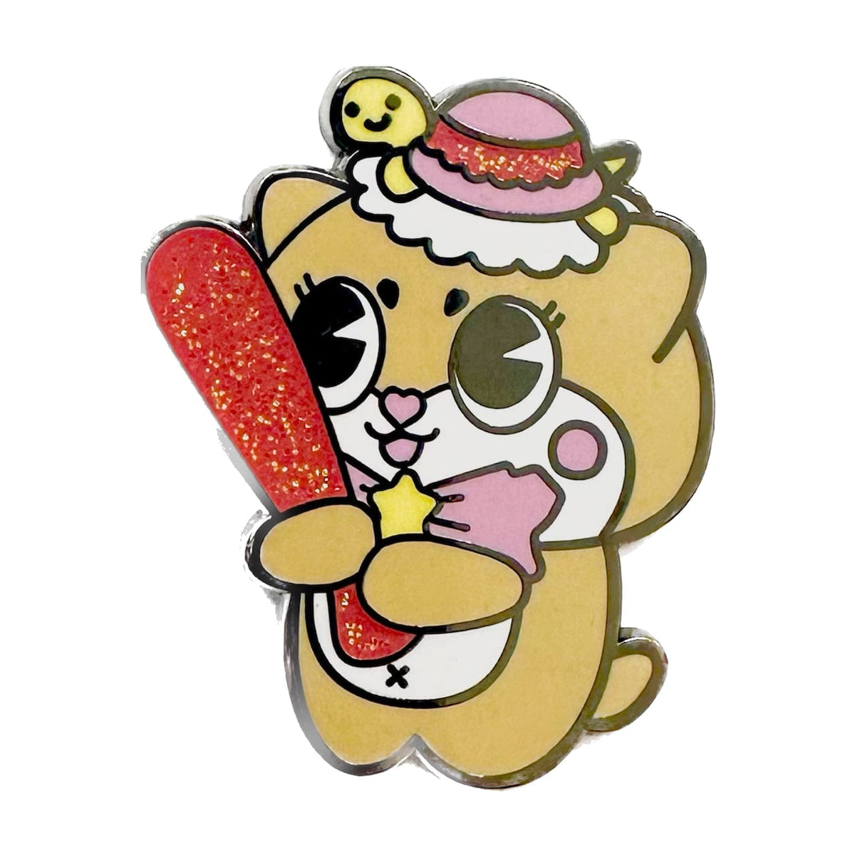 Chaotic Otter Mascot enamel pin by Pinbuds