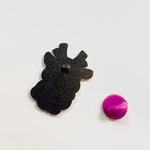 Cookie Deer Mascot enamel pin, glitter