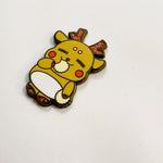 Cookie Deer Mascot enamel pin, hard enamel