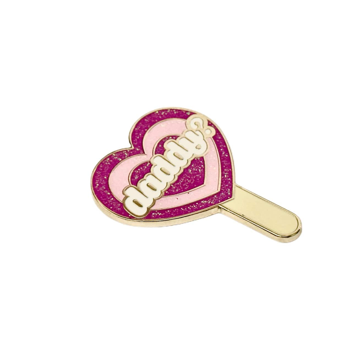 Daddy? enamel pin, gold plating