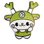Deer Dog pin - Fukuchan from Saitama prefecture enamel pin by Pinbuds