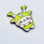 Deer Dog pin - Fukuchan from Saitama prefecture enamel pin, hard enamel