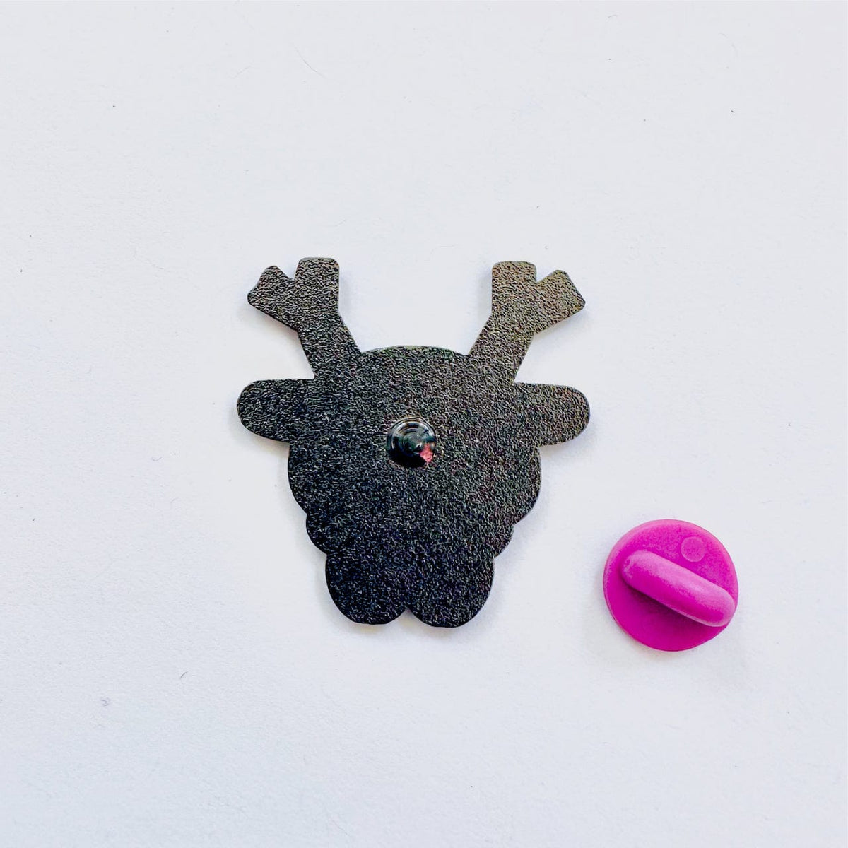 Deer Dog pin - Fukuchan from Saitama prefecture enamel pin, glitter