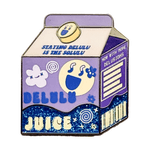 Delulu Juice enamel pin by Pinbuds
