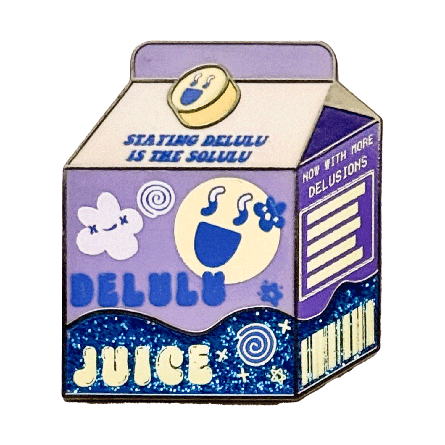 Pinbuds Enamel pin Delulu Juice enamel pin