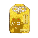 Double Good Luck Maneki Neko Omamori enamel pin by Pinbuds