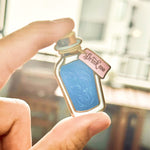 Drink Me Potion enamel pin, gold plating