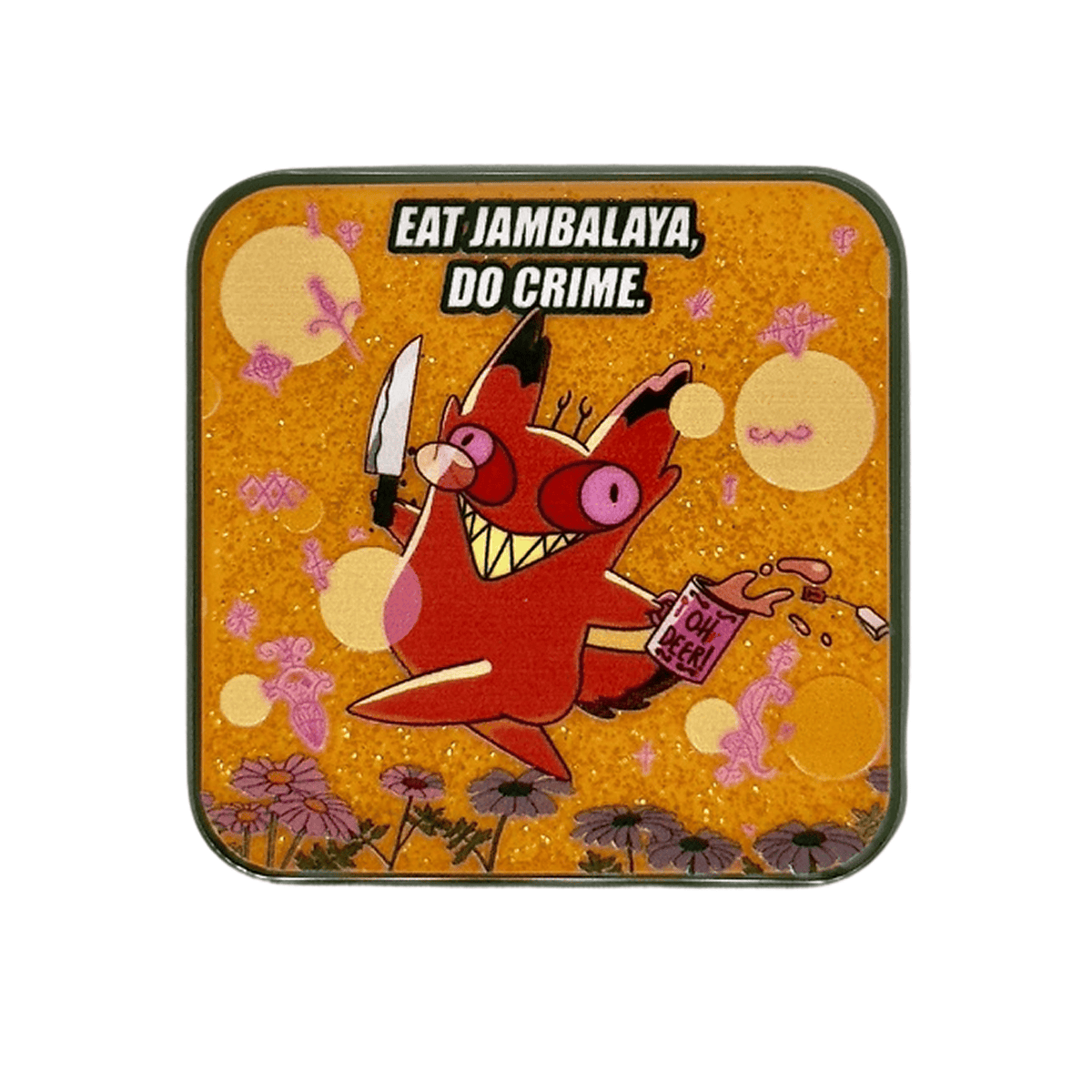 Eat Jambalaya enamel pin by Pinbuds