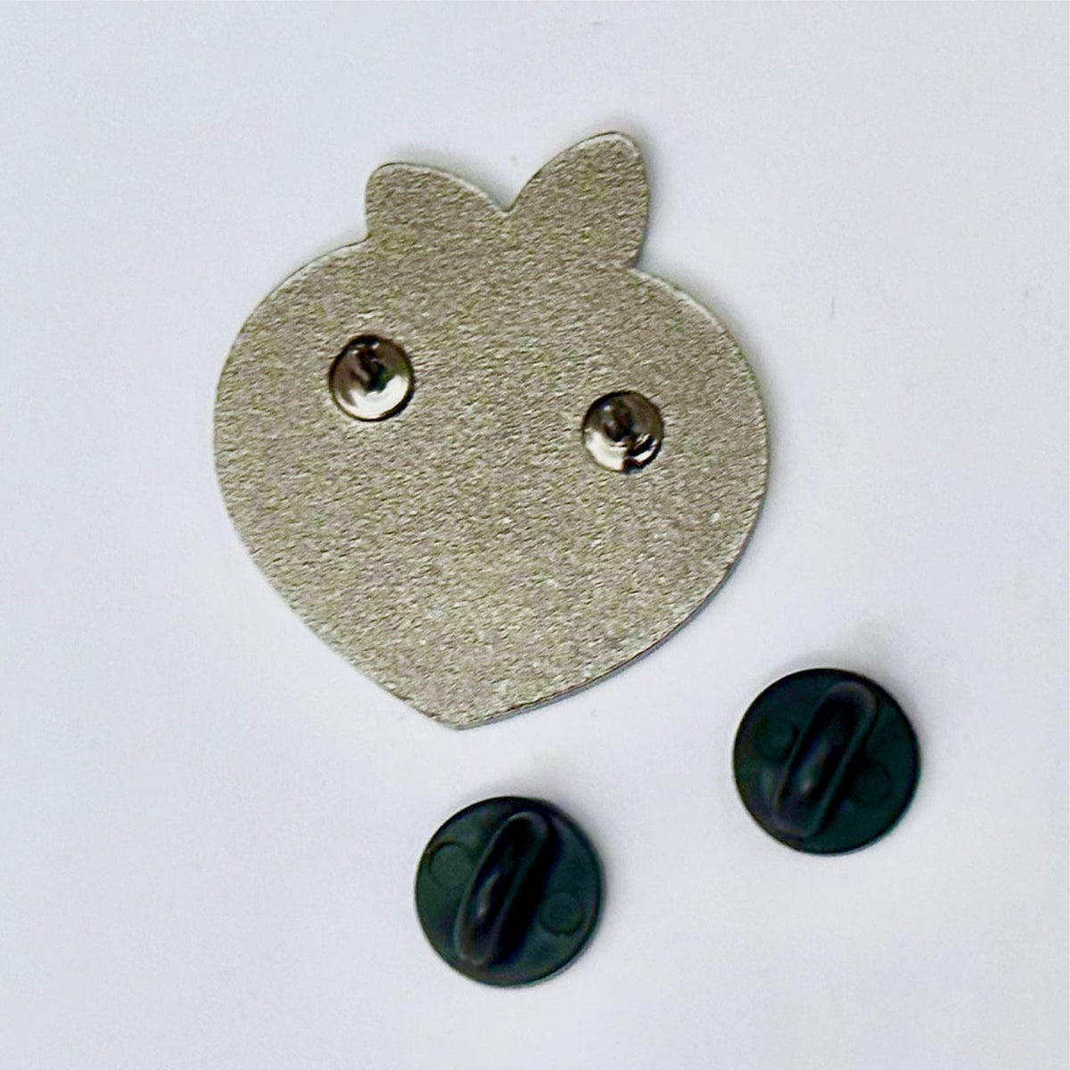 Eat Me Peach enamel pin, hard enamel