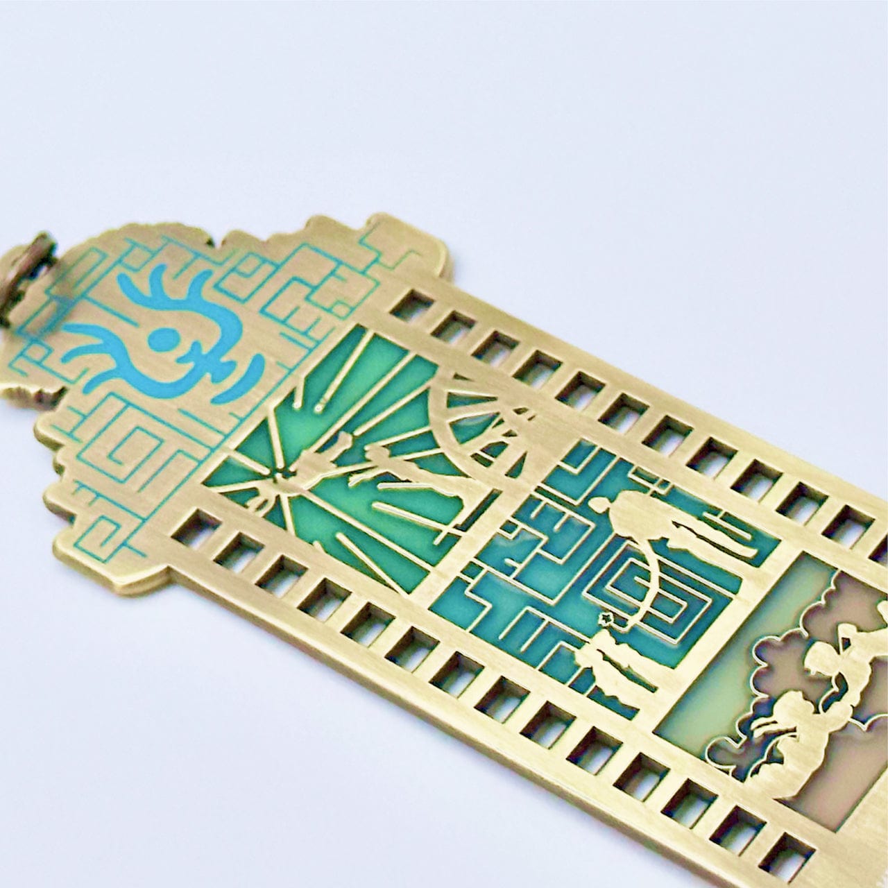 pinbuds Enamel pin "Fire Spirits" Film Strip Pin (stainglass)
