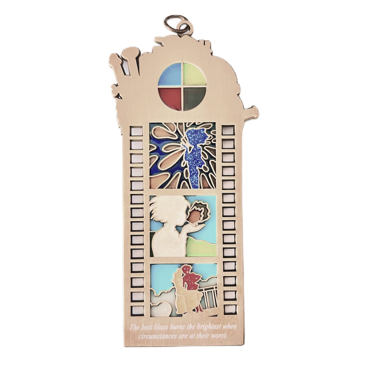 pinbuds Enamel pin Fire Spirits pin "Fire Spirits" Film Strip Pin (stainglass)