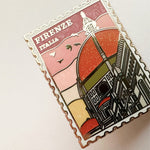 Florence Cathedral enamel pin, gold plating