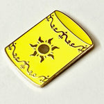 Floating Lights Glow enamel pin, gold plating