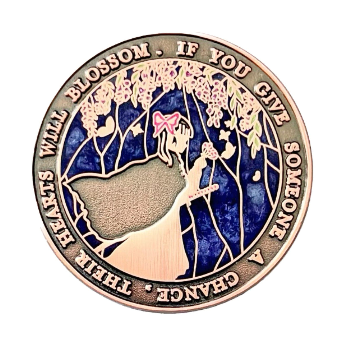 Flower Breathing Demon Warrior enamel pin by Pinbuds