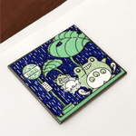Frogoro Hop On Hop Off enamel pin, gold plating