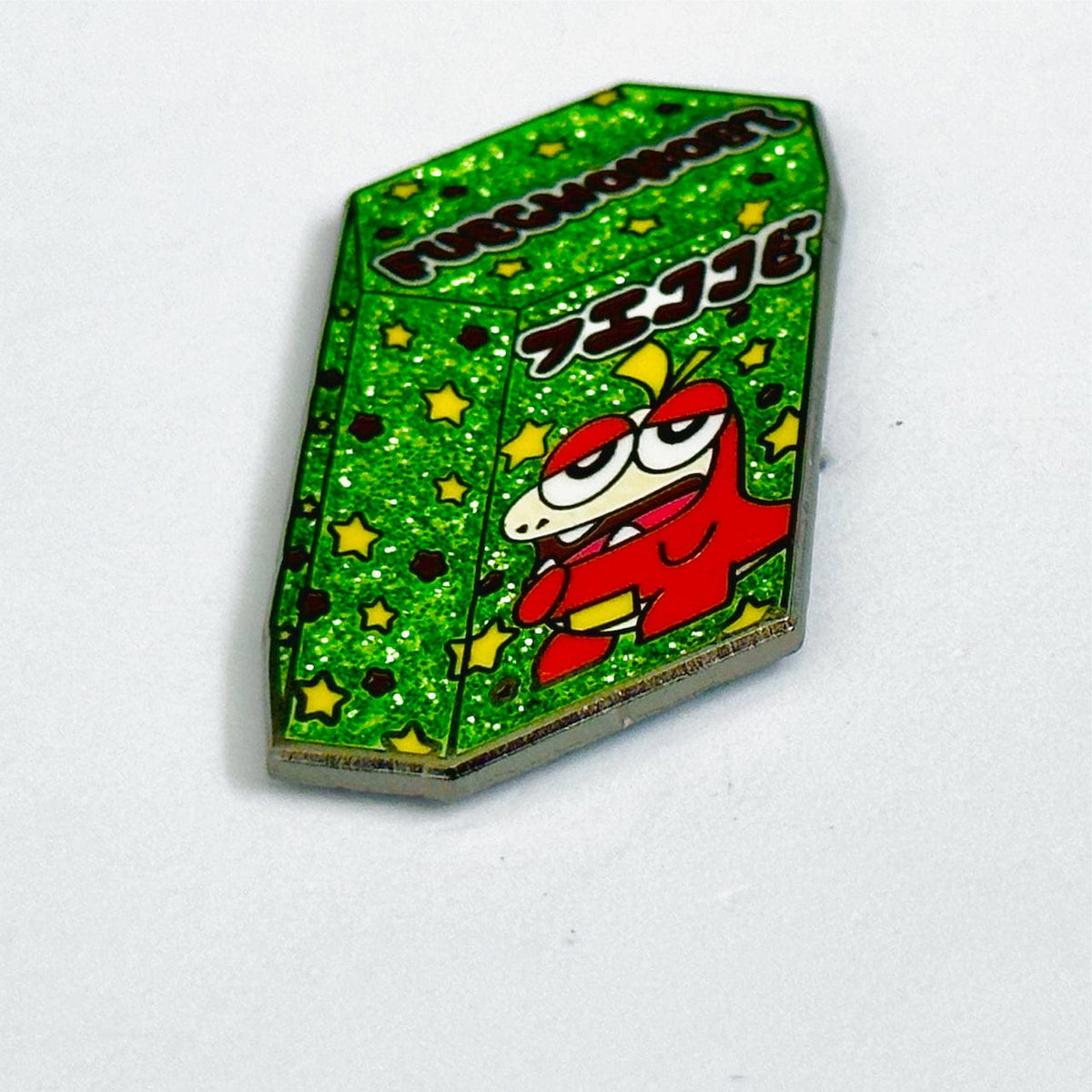 Fuechokobi Snack Mashup enamel pin, black plating