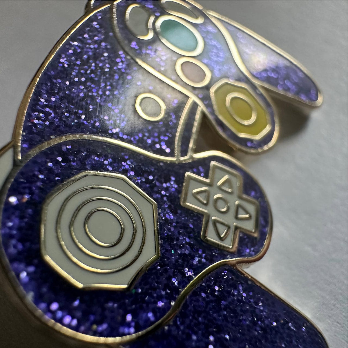 Game Controller enamel pin, hard enamel