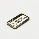 Gender Not Found enamel pin, black plating