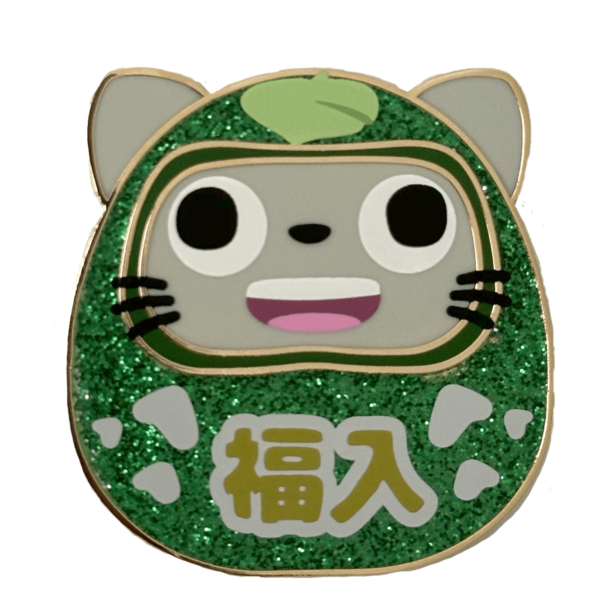 Pinbuds Enamel pin Good Luck Toto Daruma Pin