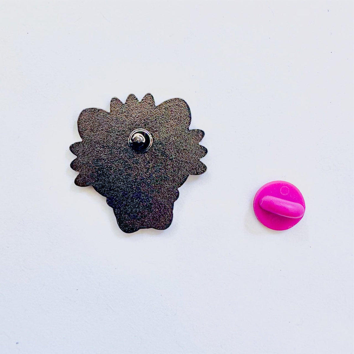Grumpy Pig Mascot enamel pin, glitter