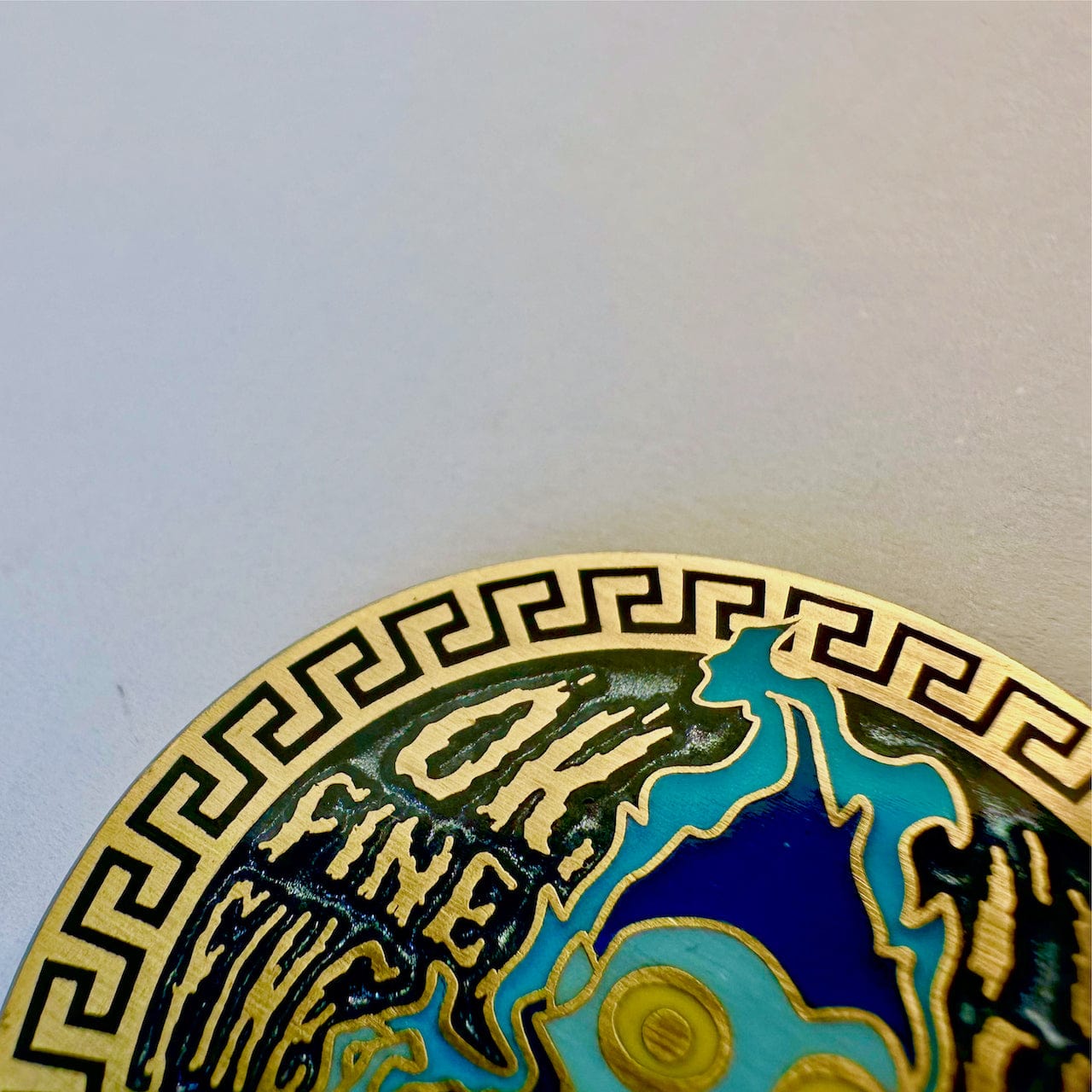 Hades fine pin featuring quote