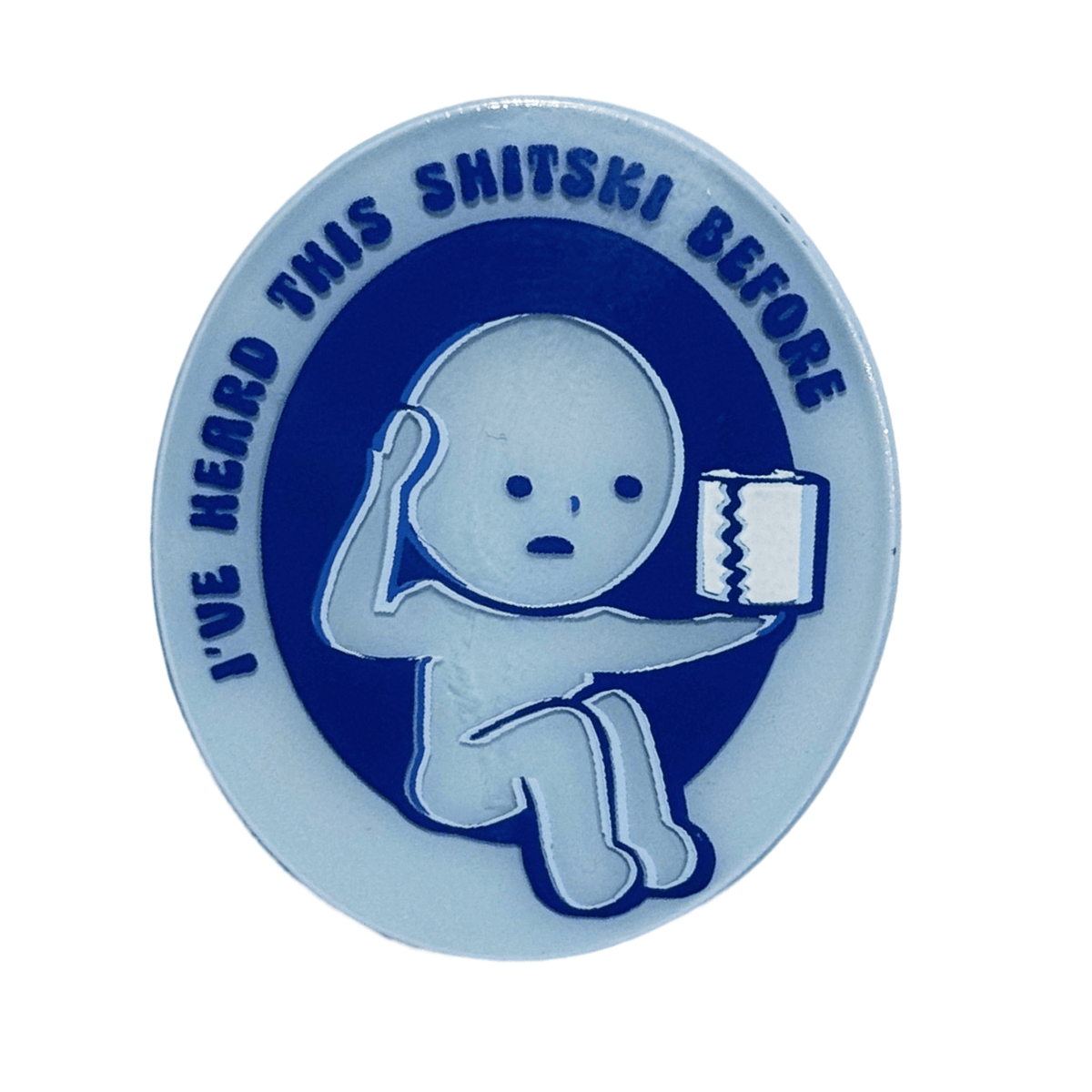 Heard Shitski enamel pin by Pinbuds