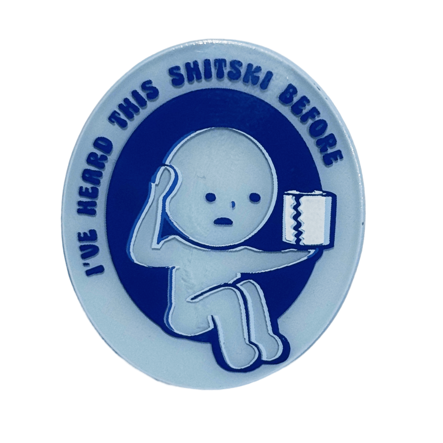Heard Shitski enamel pin by Pinbuds