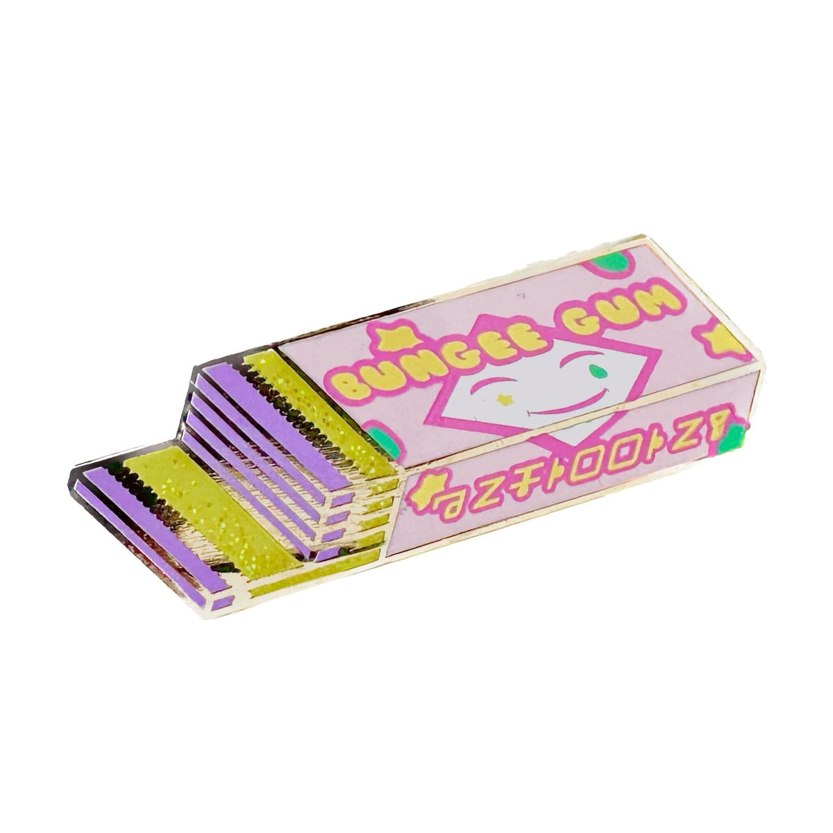 Bungee Gum Stick enamel pin by Pinbuds