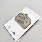 Hollywood Hotel enamel pin, antique gold plating