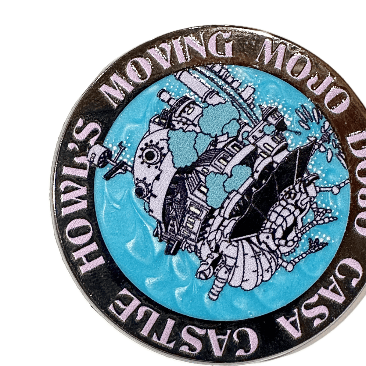 Howl’s Mojo Dojo Casa Castle enamel pin, black plating