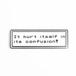 It Hurt Itself in Confusion Fan Art enamel pin by Pinbuds