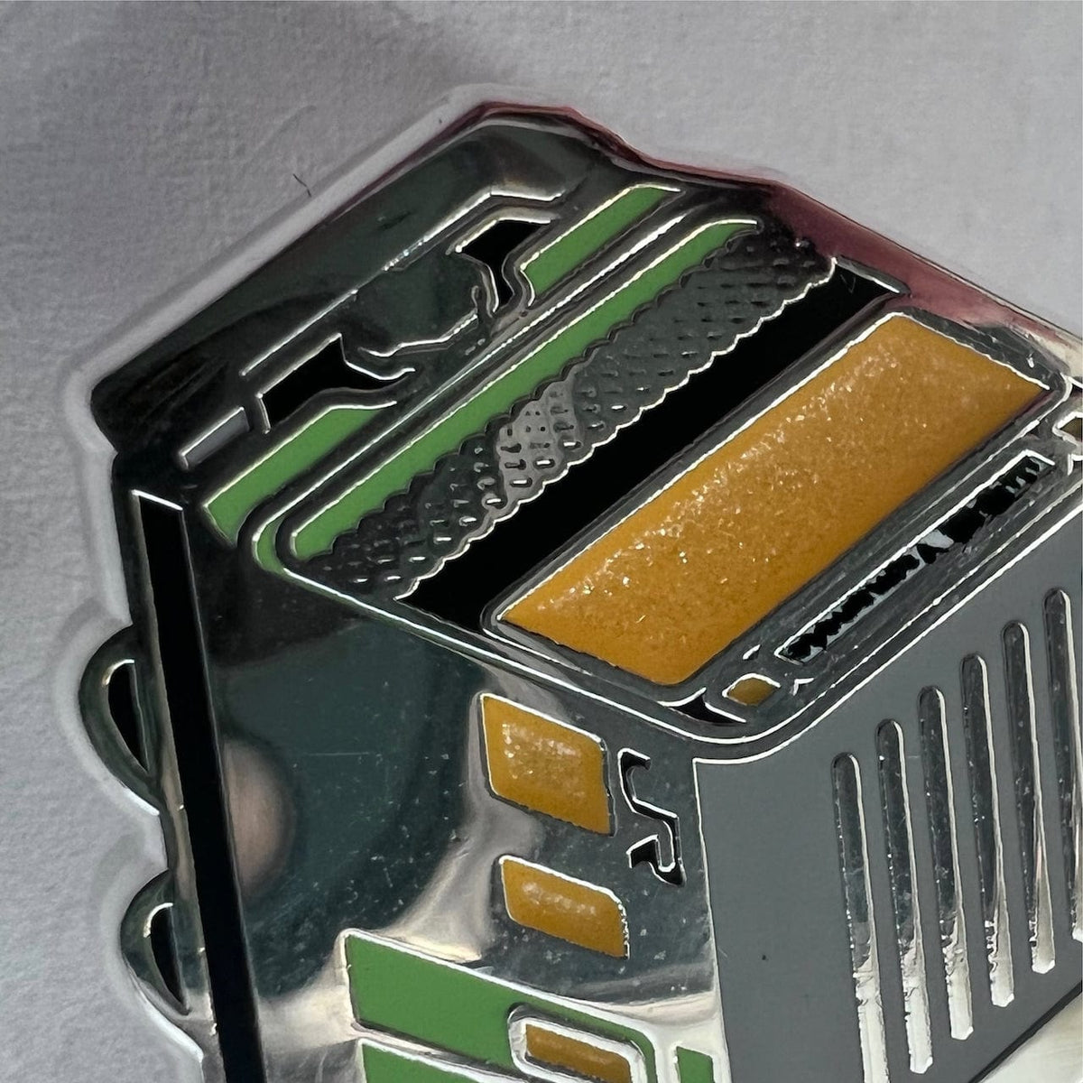 Japanese Train enamel pin, glitter
