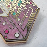 Japanese Vending Machine enamel pin, pearlescent