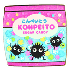 Konpeito Candy enamel pin by Pinbuds