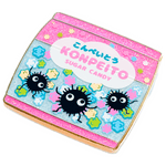 Konpeito Candy enamel pin, black plating