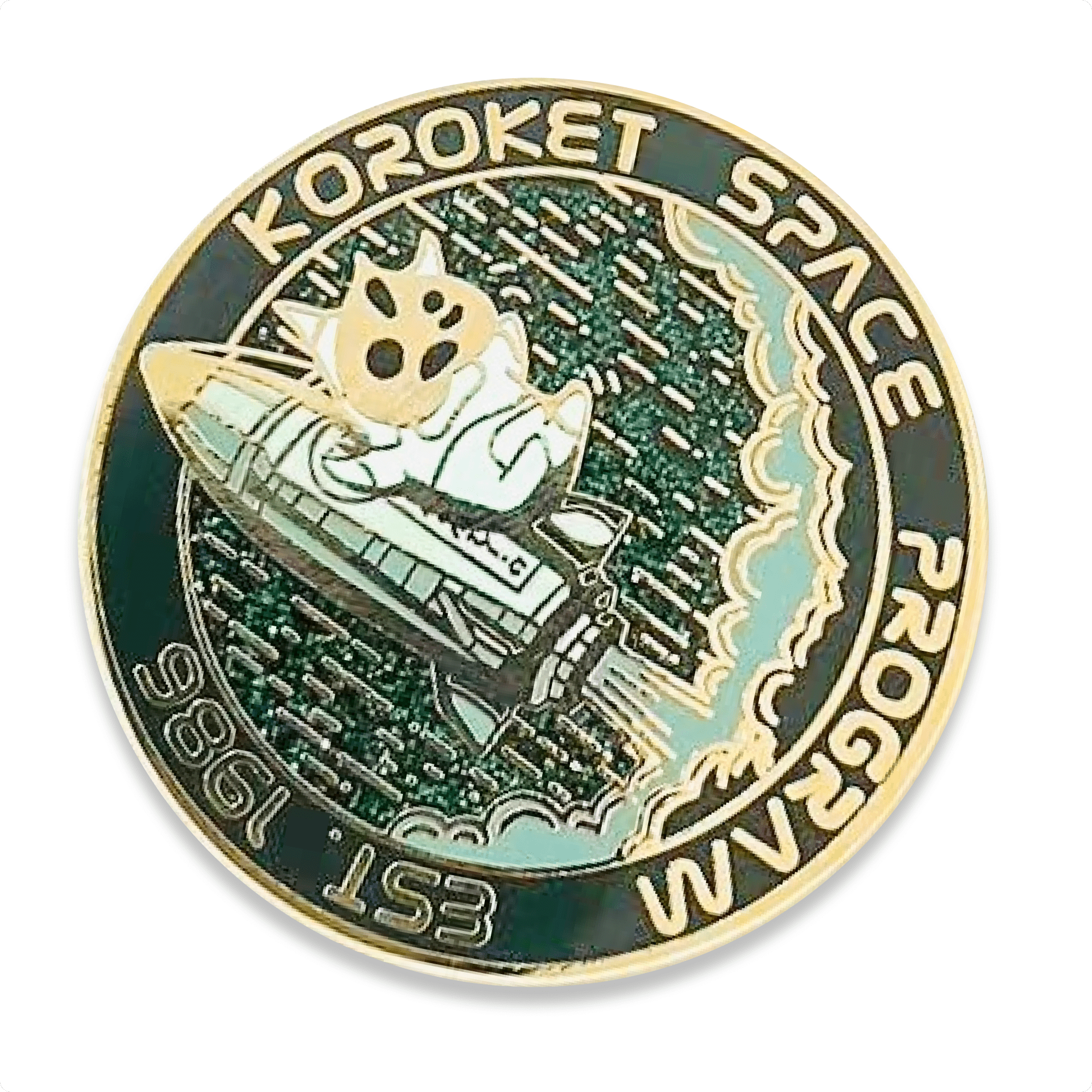 Pinbuds Enamel pin Koroket - Korok space program pin