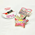 Drag Legend Star enamel pin, designed in Sydney