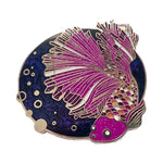 Lesbian Scales Rainbow Fish enamel pin, hard enamel