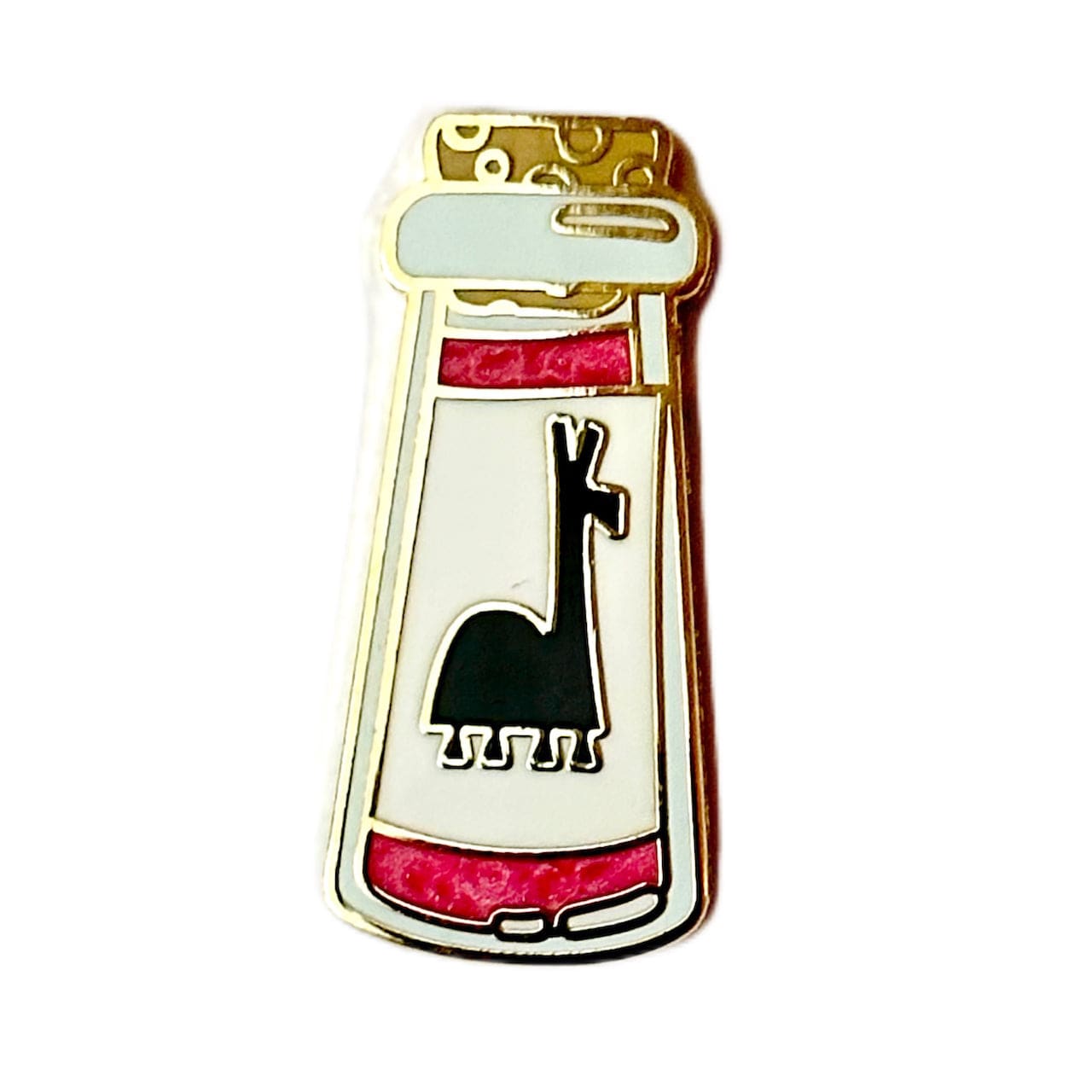 Pinbuds Enamel pin Llama poison pin (pearlescent)