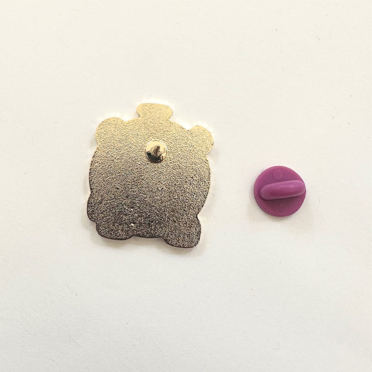 Melon Bear Mascot enamel pin, glitter