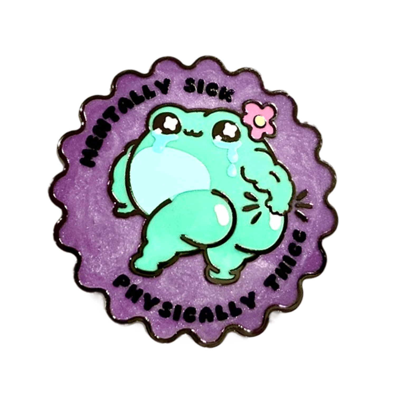 pinbuds Enamel pin Mentally Sick Pin
