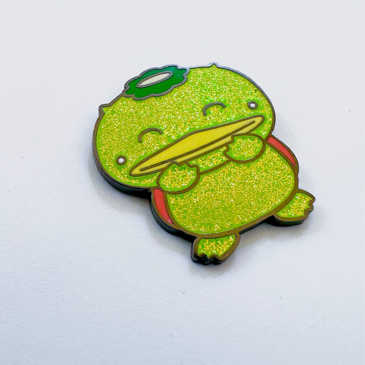 Mischievous Turtle – Kaparu enamel pin, hard enamel