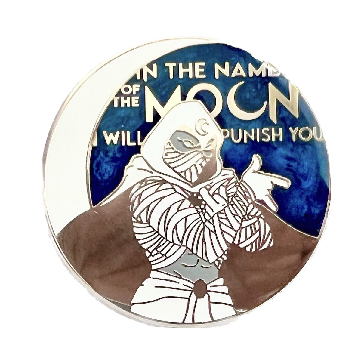 Moon Knight x Sailor Moon Fan Art enamel pin by Pinbuds