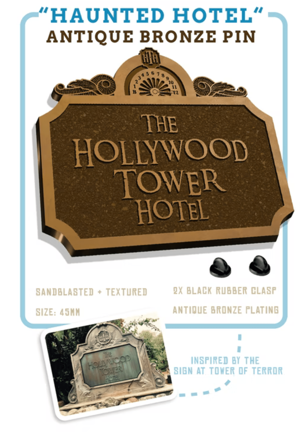 Theme Park Name Tag enamel pin, pearlescent