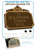 Theme Park Name Tag enamel pin, pearlescent