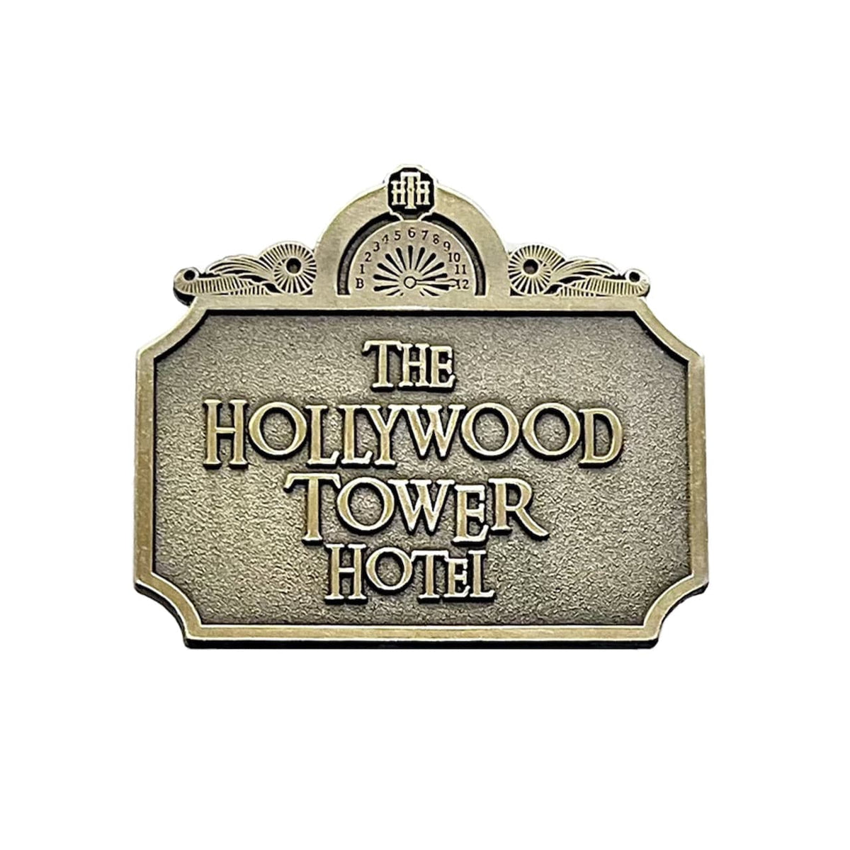 Theme Park Name Tag enamel pin, pearlescent